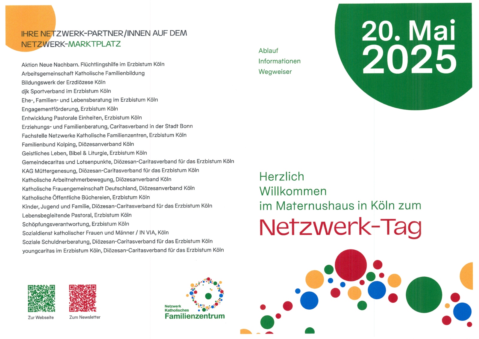 Tagungsflyer Seiten 1 und 4