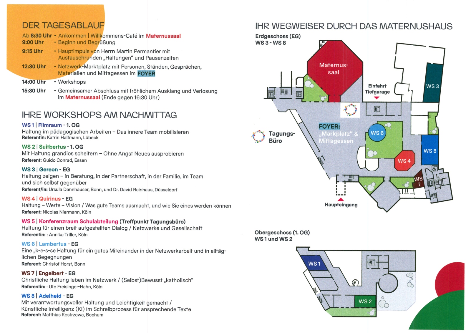 Tagungsflyer Seiten 2 und 3