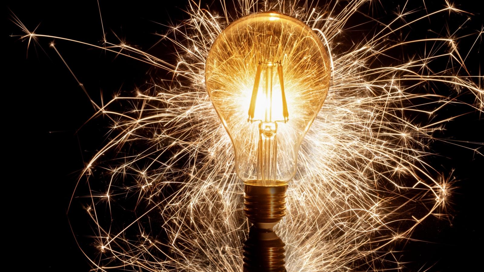 Glühbirne als Symbol für Ideen