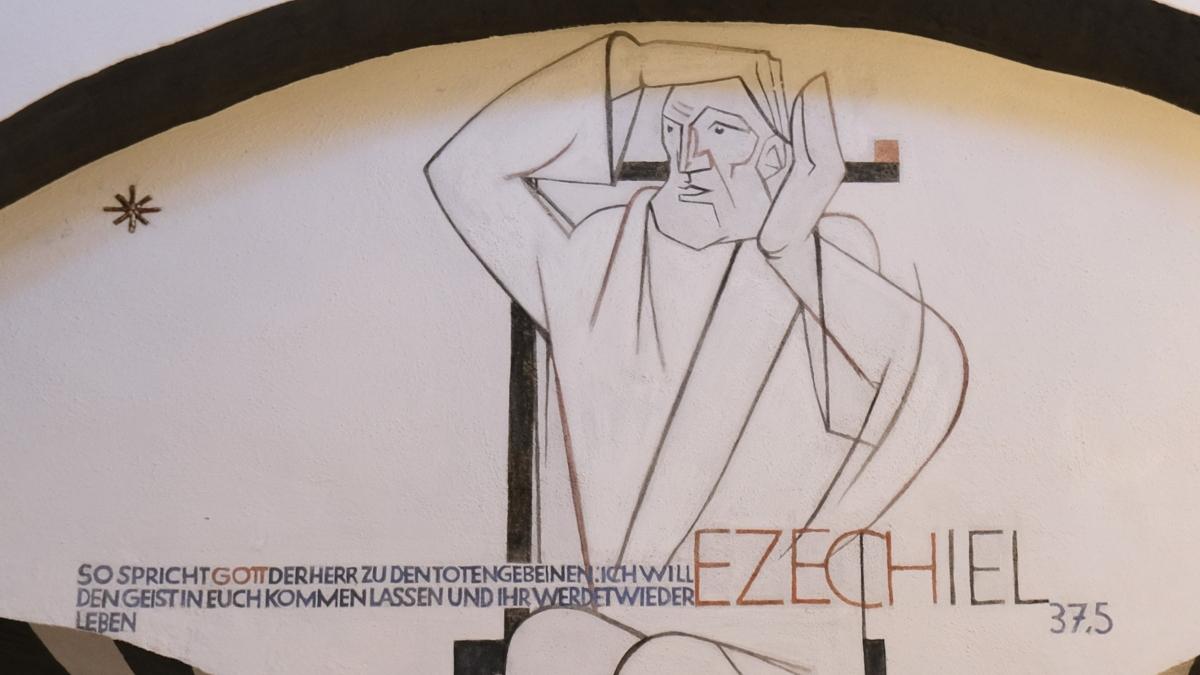 Der hl. Ezechiel, Detailaufnahme