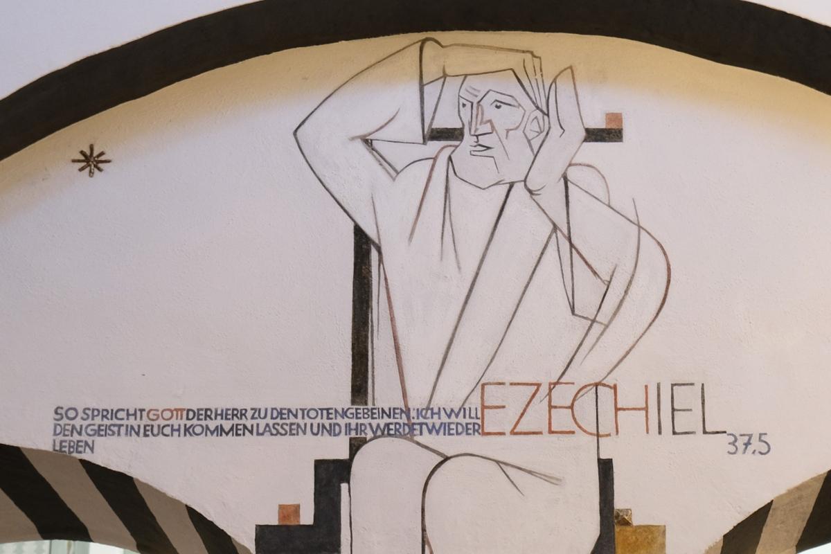 Der hl. Ezechiel, Detailaufnahme