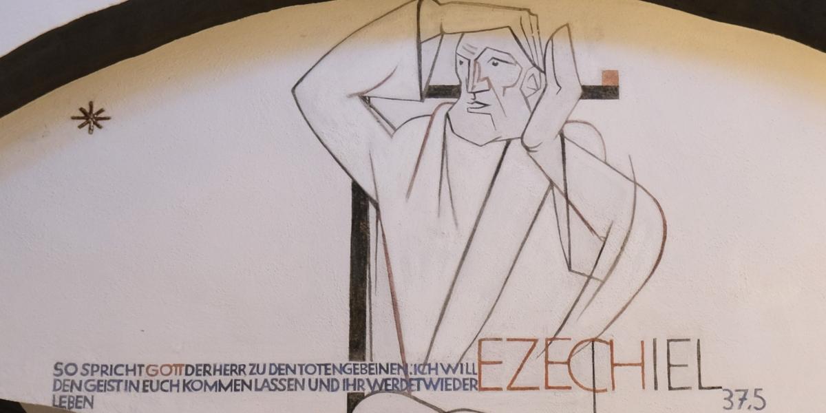 Der hl. Ezechiel, Detailaufnahme