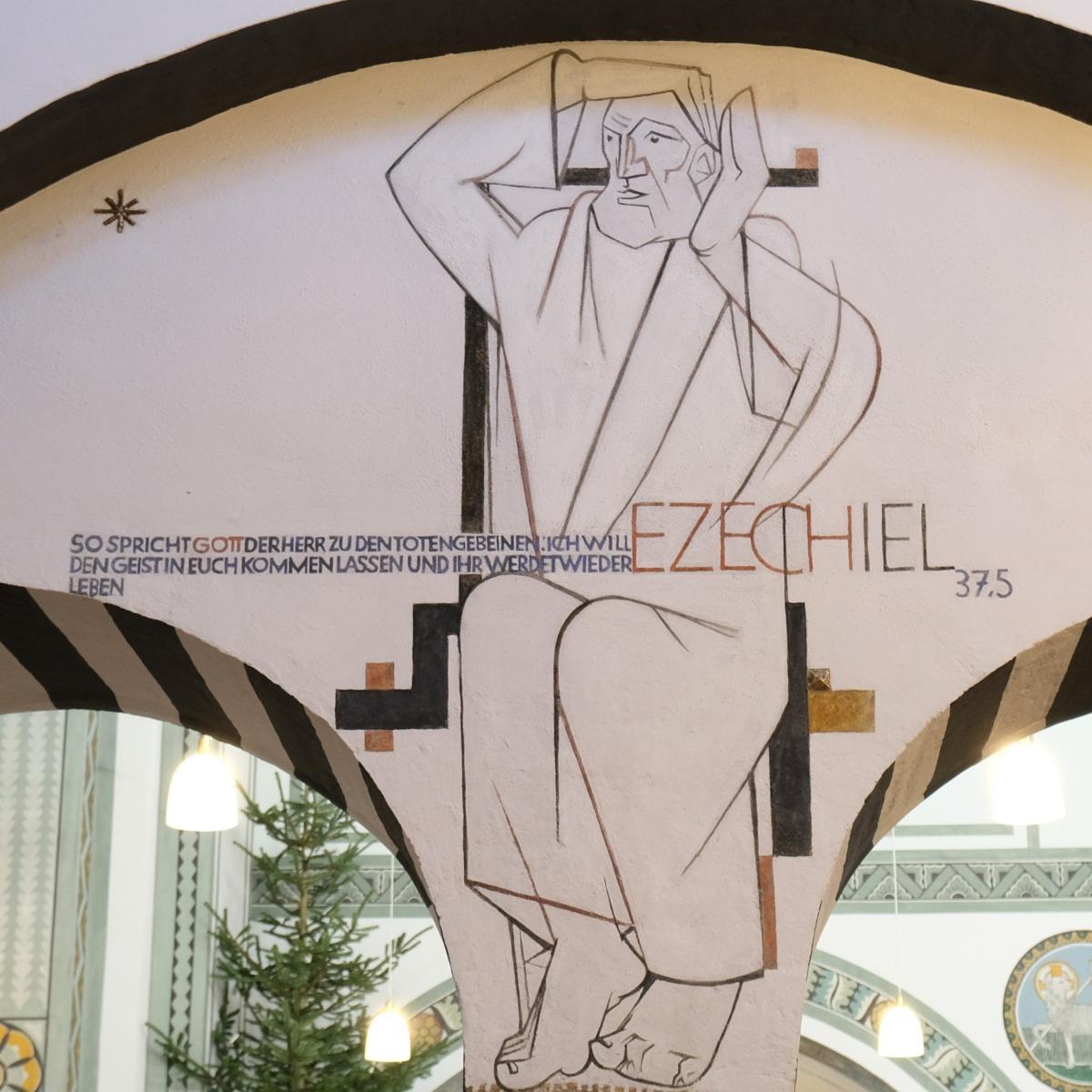 Der hl. Ezechiel, Detailaufnahme