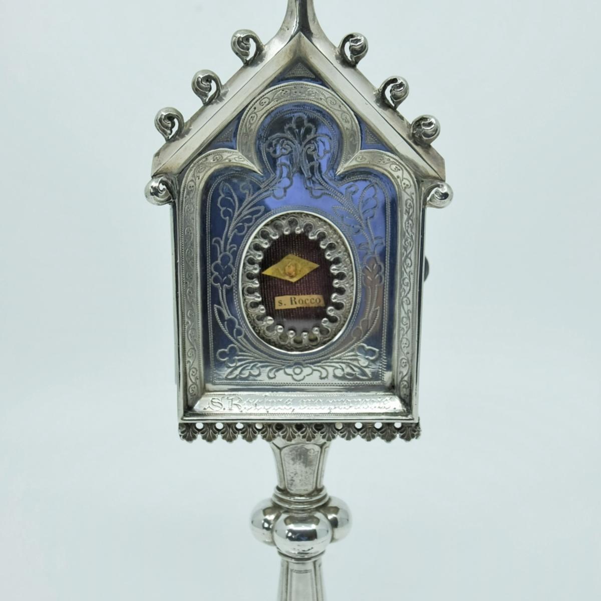Bonn-Duisdorf, St. Rochus, Reliquienostensorium, Vorderseite