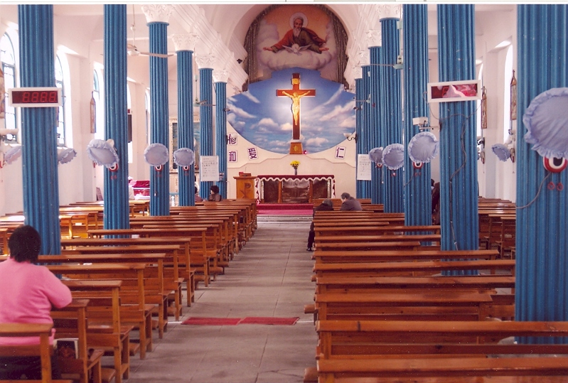 Innenansicht Kirche in China