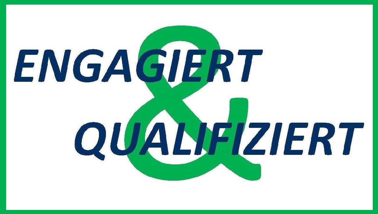 engagiert & qualifiziert - Wortbildmarke  der Ehrenamtlichenfortbildung in den Einrichtungen der katholischen Erwachsenenbildung und Familienbildung im Erzbistum Köln