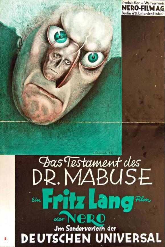 Originalplakat zu Langs Das Testament des Dr. Mabuse von 1932/33