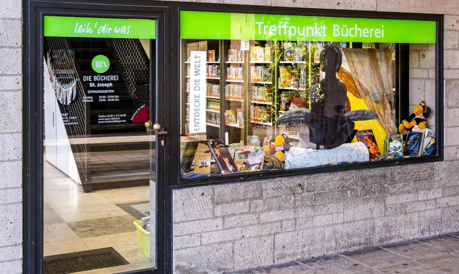 Schaufenster mit Logo