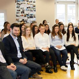 Landtagspräsidentin zu Gast im Berufskolleg Marienberg