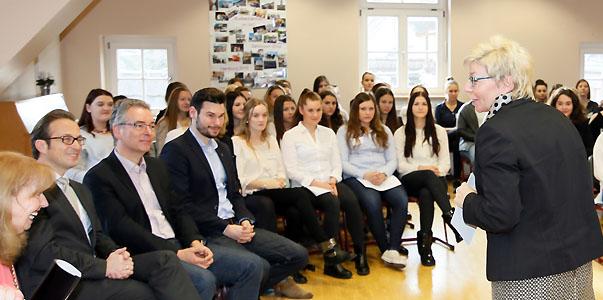 Landtagspräsidentin zu Gast im Berufskolleg Marienberg