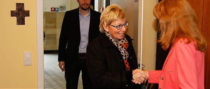 Landtagspräsidentin zu Gast im Berufskolleg Marienberg
