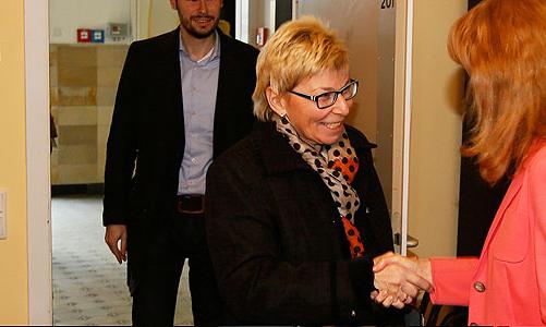Landtagspräsidentin zu Gast im Berufskolleg Marienberg