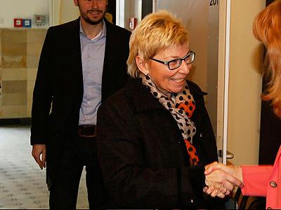 Landtagspräsidentin zu Gast im Berufskolleg Marienberg