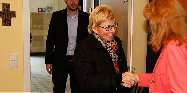 Landtagspräsidentin zu Gast im Berufskolleg Marienberg