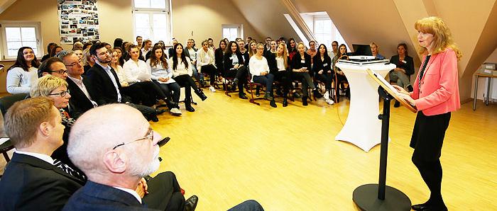 Landtagspräsidentin zu Gast im Berufskolleg Marienberg