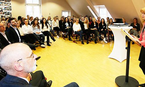 Landtagspräsidentin zu Gast im Berufskolleg Marienberg