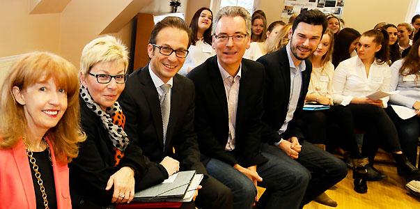 Landtagspräsidentin zu Gast im Berufskolleg Marienberg