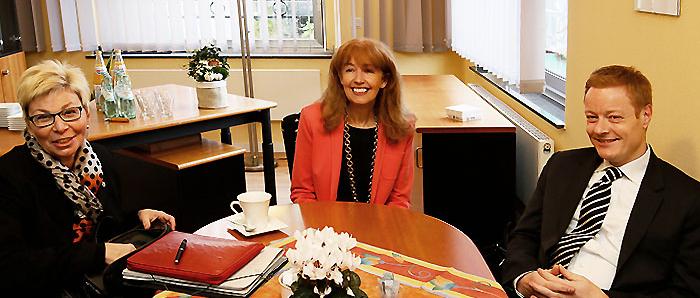 Landtagspräsidentin zu Gast im Berufskolleg Marienberg