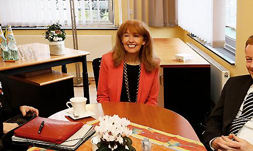 Landtagspräsidentin zu Gast im Berufskolleg Marienberg