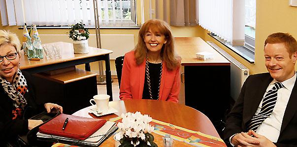 Landtagspräsidentin zu Gast im Berufskolleg Marienberg