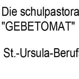 Erzbistum Kön Düsseldorf Gebetomat Schule Religion Bildung