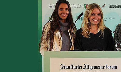 Schülerteam der Erzbischöflichen Liebfrauenschule Köln besucht Gründer-Forum NRW