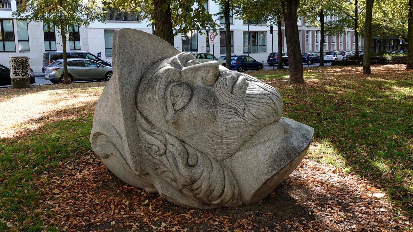 Skulptur vom Kopf des heiligen Gereon