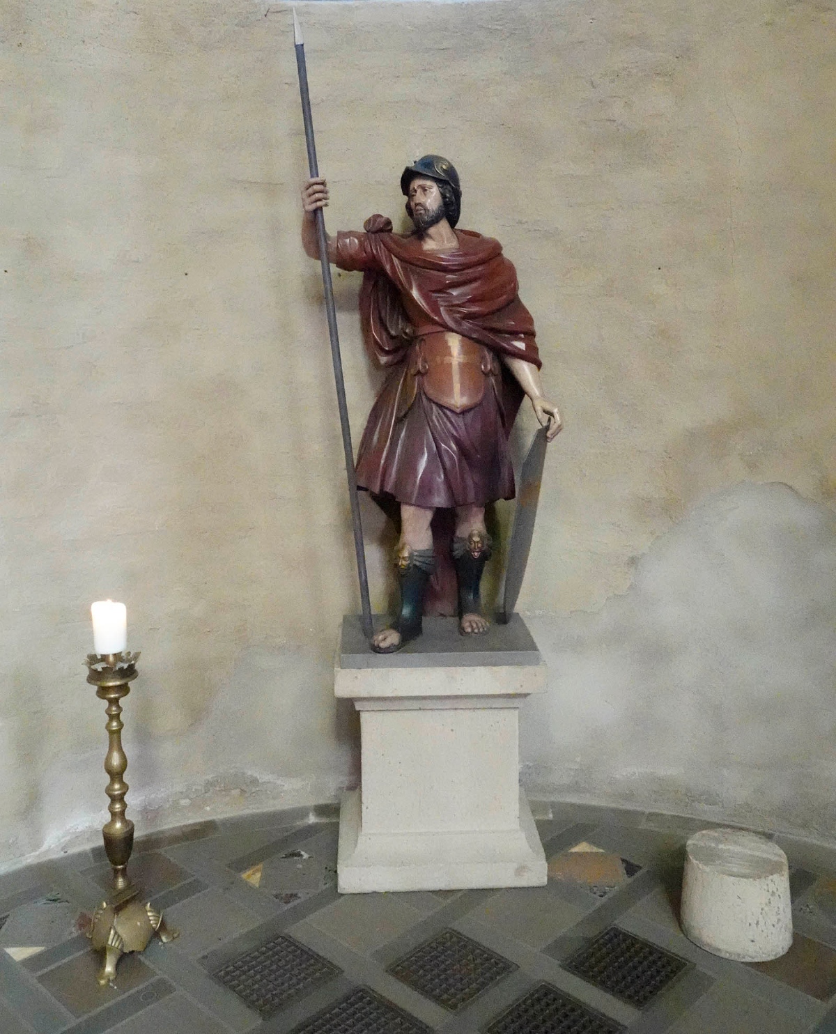 Statue des heiligen Gereon in der Kirche St. Gereon, Köln