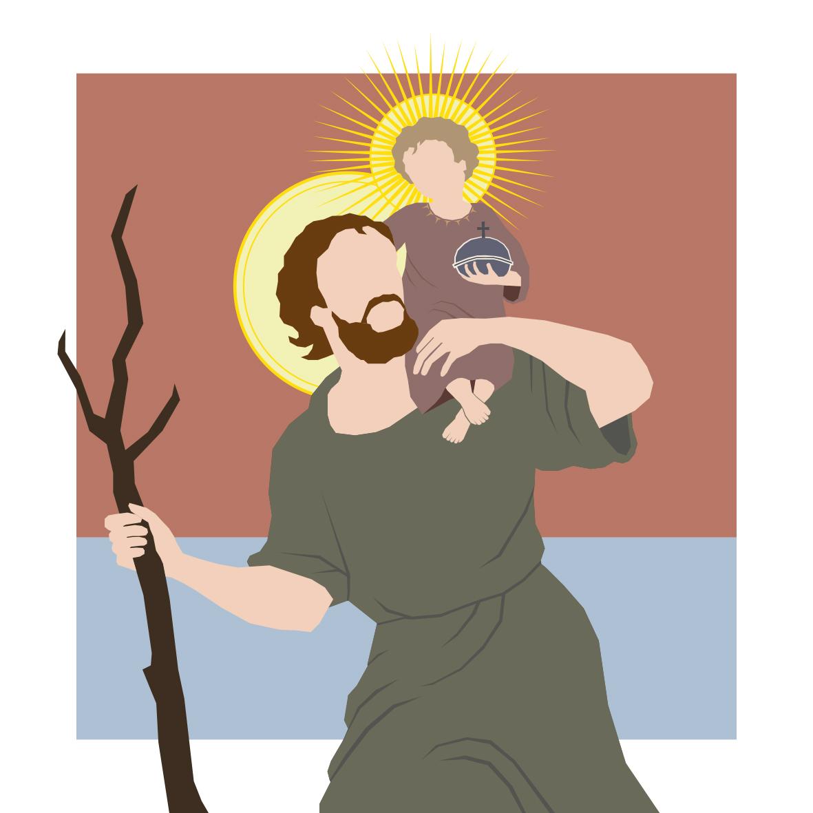 Heiliger Christophorus (Webversion Vorderseite)