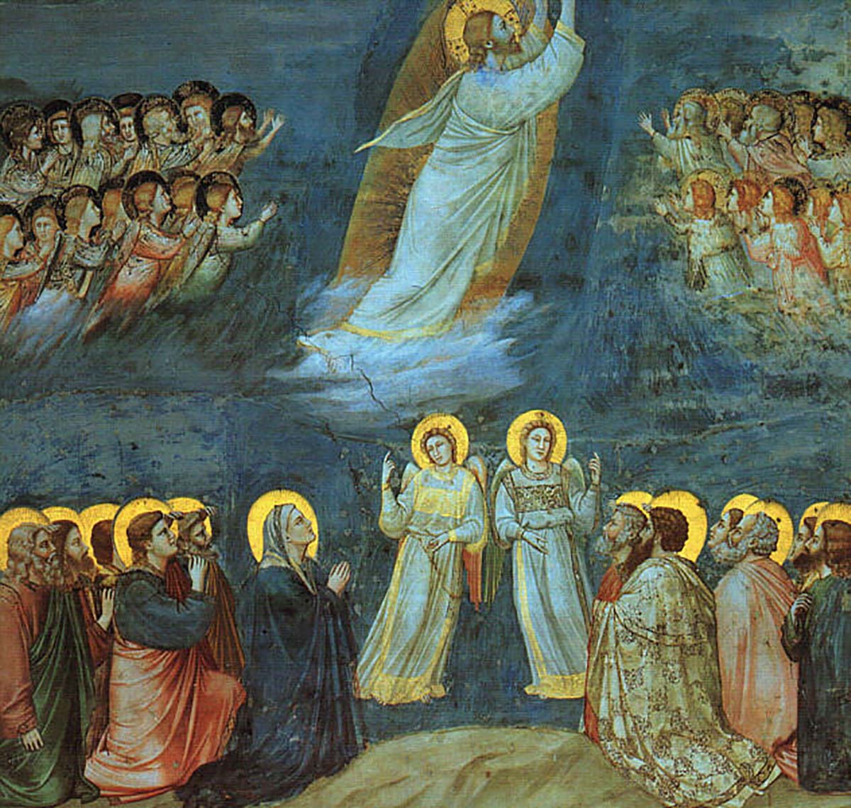 Christi Himmelfahrt - Gemälde von Giotto di Bondone