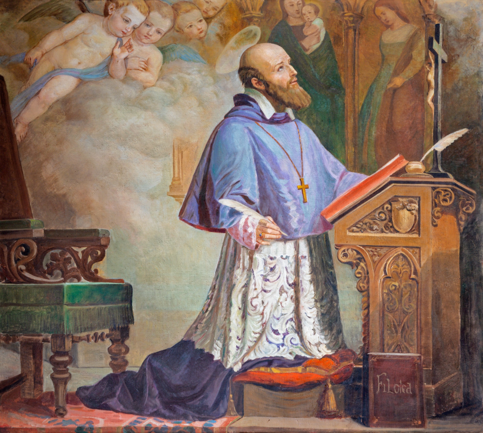 Franz von Sales, Gemälde in der Kirche San Filipo Neri (1937)