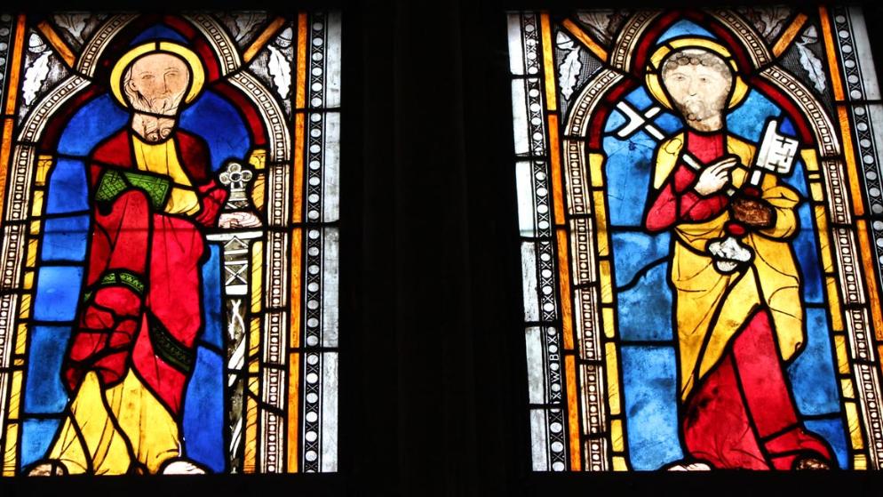 Petrus-und-Paulus-Fenster im Frankfurter Dom