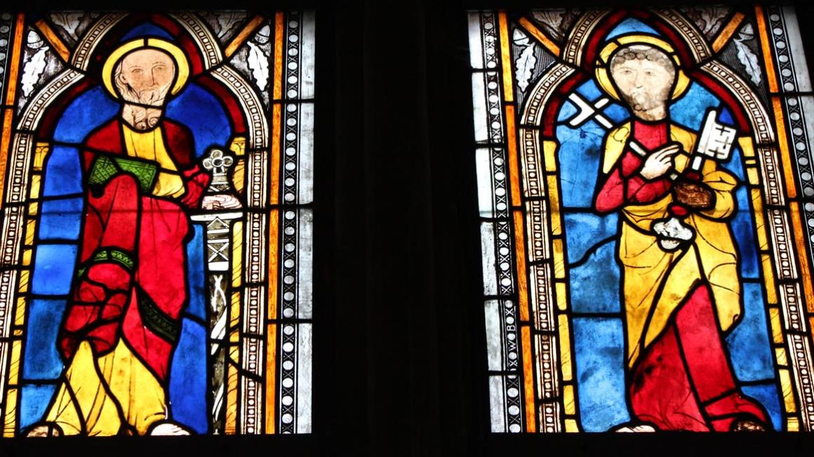 Petrus-und-Paulus-Fenster im Frankfurter Dom