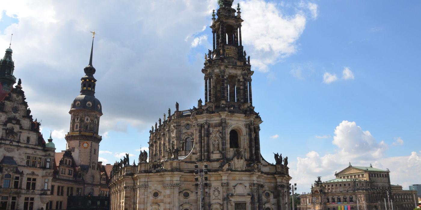 Die Hofkirche in Dresden