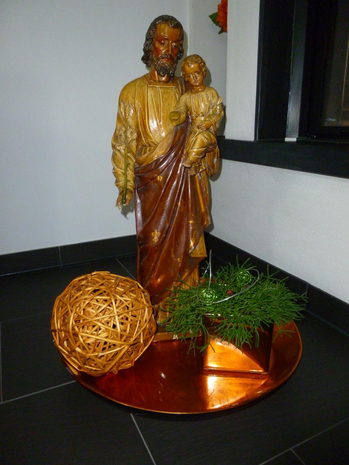 Der heilige Joseph mit dem Jesuskind