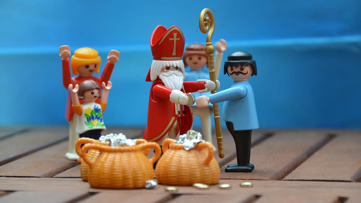 Nikolaus und das Kornwunder als Playmobilszene