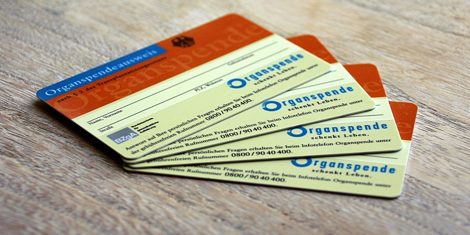 Organspendeausweise