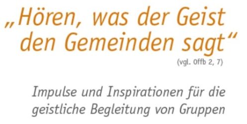 Geistliche Begleitung von Gruppen - Broschüre 2022