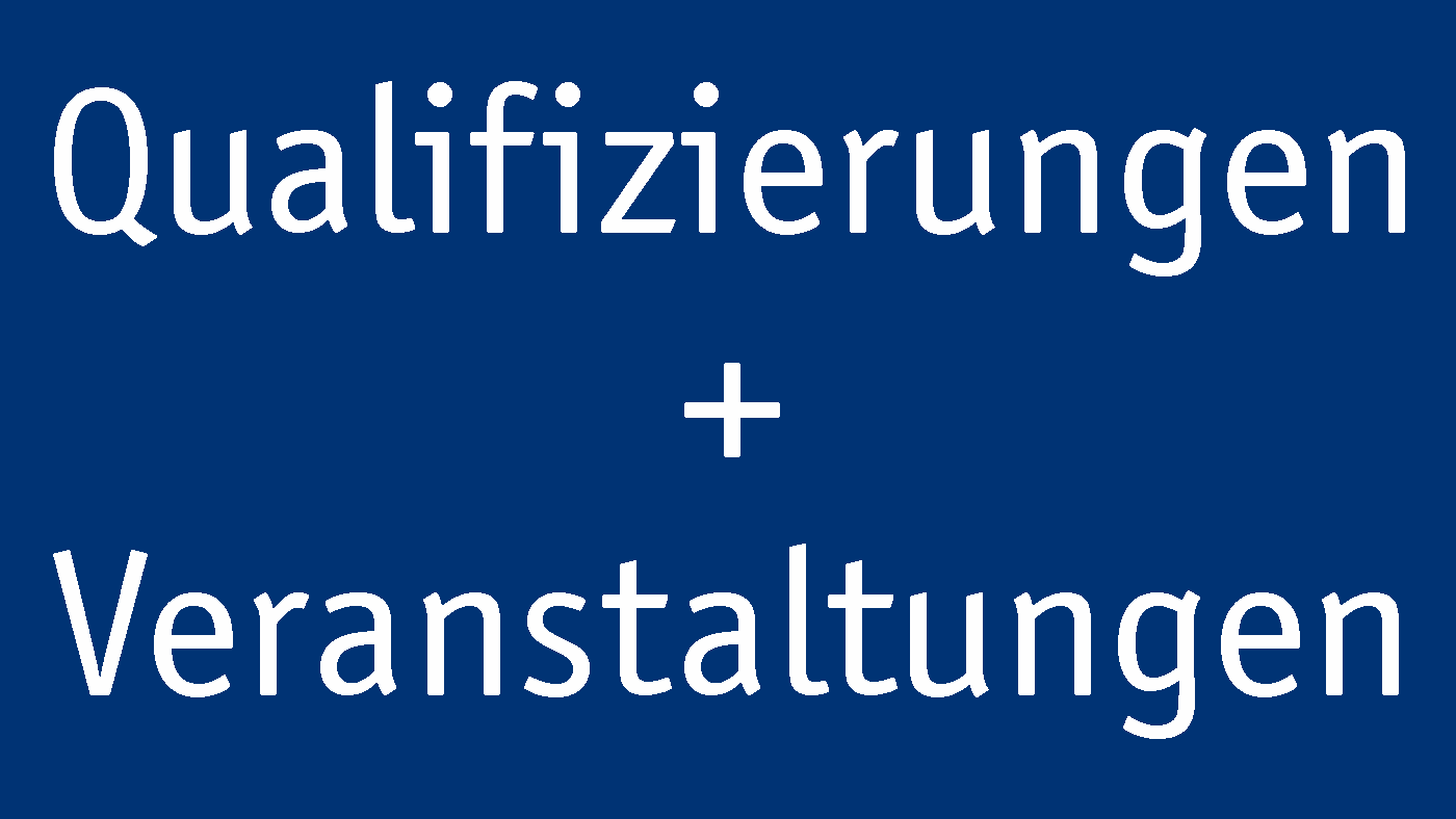 Qualifizierungen und Veranstaltungen in der Prävention