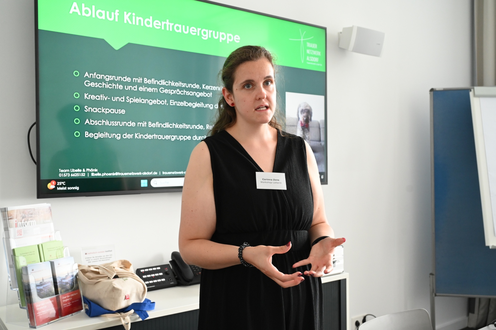 Pastoralreferentin Corinna Zens gibt Impulse für den Aufbau einer Trauergruppe