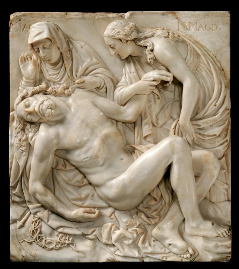 Leonhard Kern, Beweinung Christi, Schwäbisch Hall, 1. Viertel 17. Jh., Alabaster, 33x29 cm © Kolumba, Köln, Foto: Lothar Schnepf
