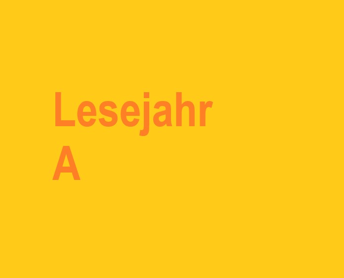 Lesejahr A