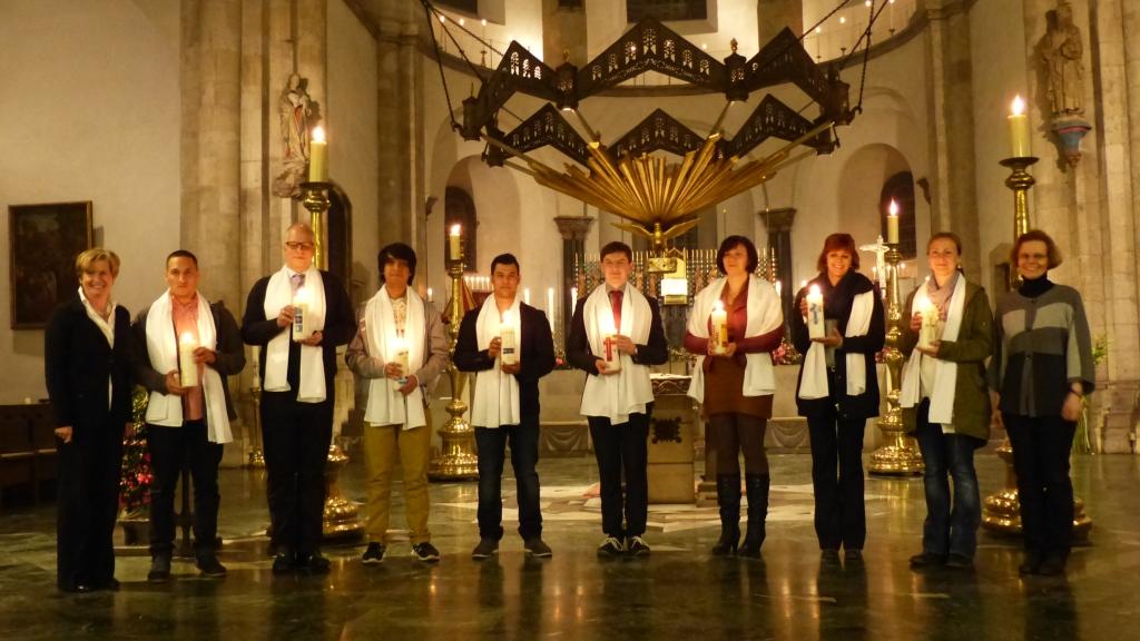 Taufe an Ostern 2014 in St. Aposteln Köln