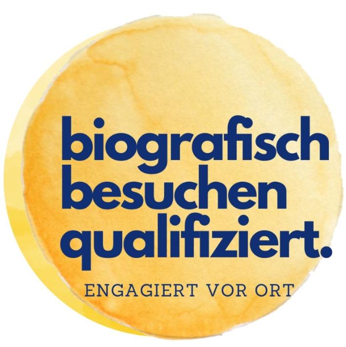 biografisch, besuchen, qualifiziert