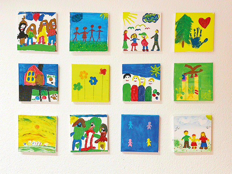 Bild von Pflegekindern gemalt (c) Robert Boecker