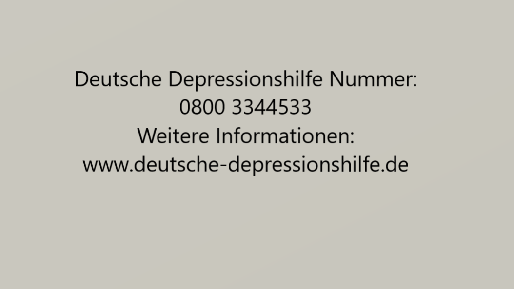 Depressionen Bild neu