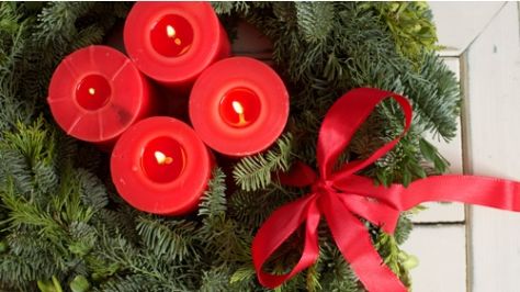 Adventskranz, 4 kerzen
