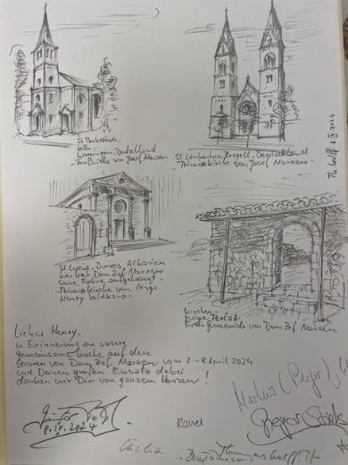 Zeichnung von Pfarrer Thomas Wolff