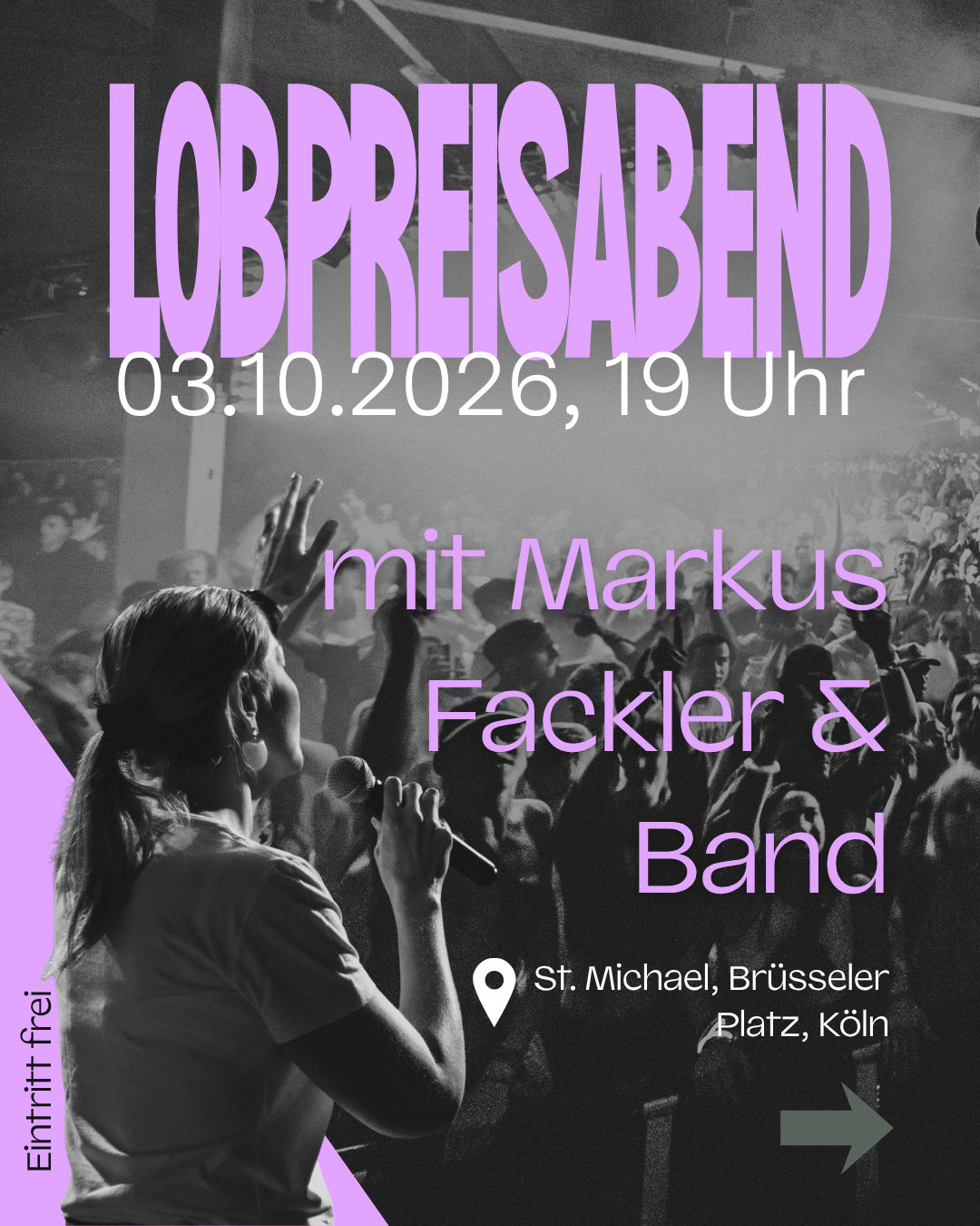 Flyer Lobpreisabend mit Markus Fackler & Band