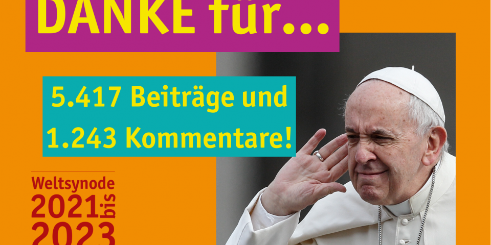 Danke für die Beteiligung an der Weltsynode